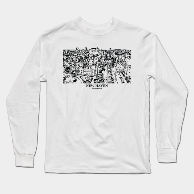 New Haven - Connecticut Long Sleeve T-Shirt by Lakeric